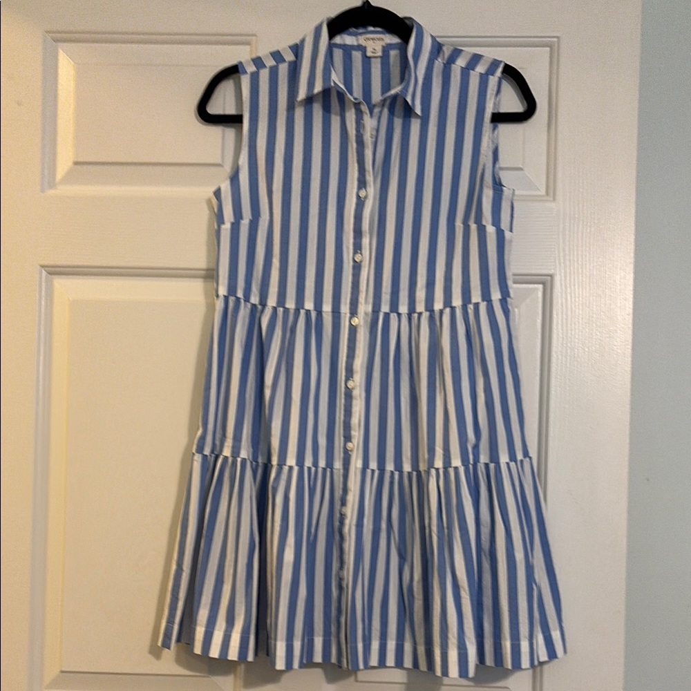 Crewcuts Blue and White Sleeveless Sundress
